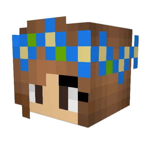 SofieS1 Minecraft avatar head, 3D render