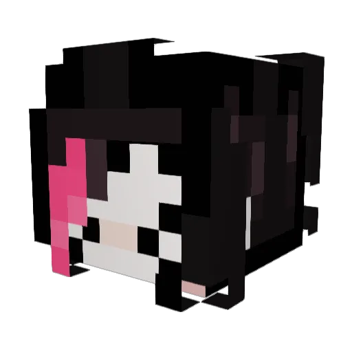 Sofieis Minecraft avatar head, 3D render