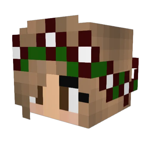 Sofievp2003 Minecraft avatar head, 3D render