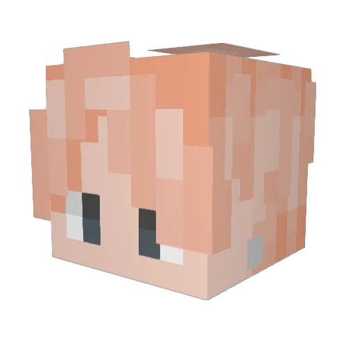 SofiiiGZ Minecraft avatar head, 3D render