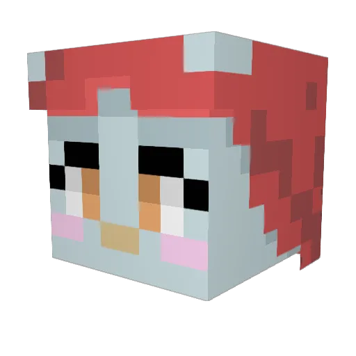 Sofis777 Minecraft avatar head, 3D render