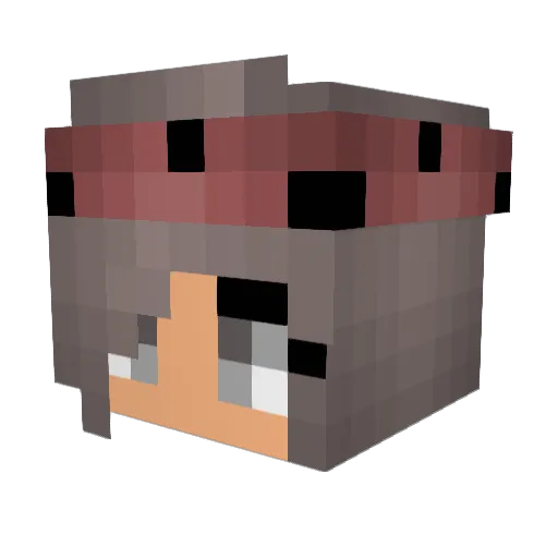 Sofiya12 Minecraft avatar head, 3D render