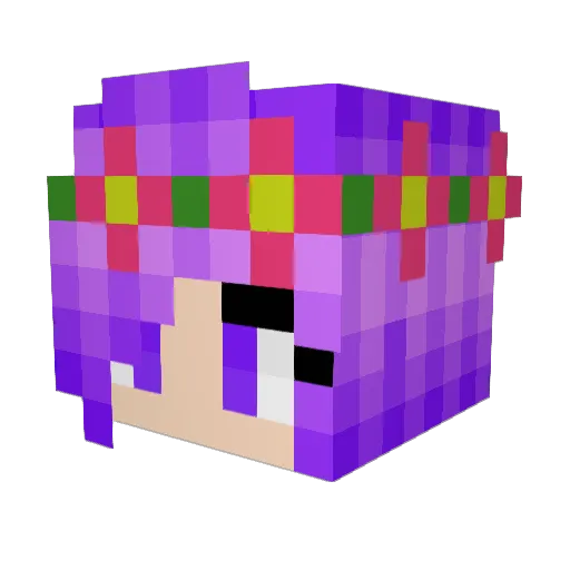 Sofizzz Minecraft avatar head, 3D render