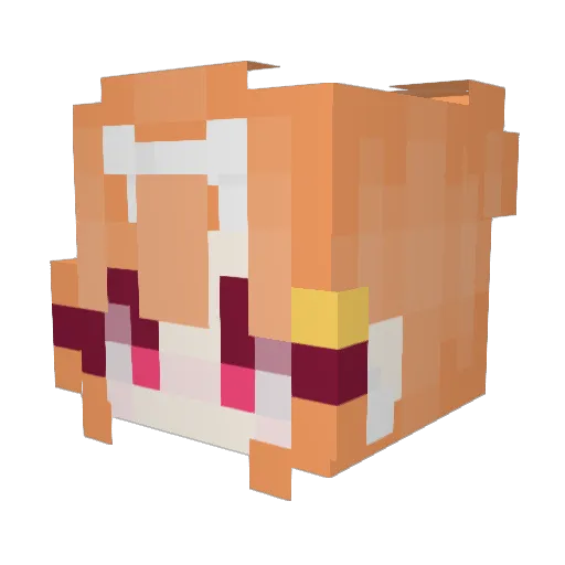Sofrisk Minecraft avatar head, 3D render