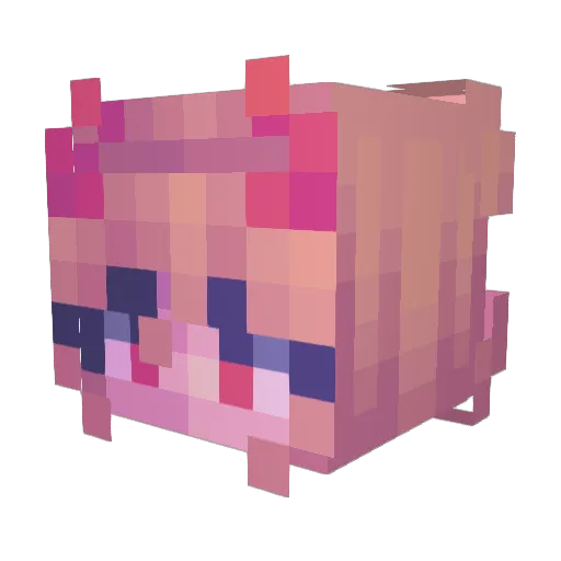 SoftBoiLoox Minecraft avatar head, 3D render