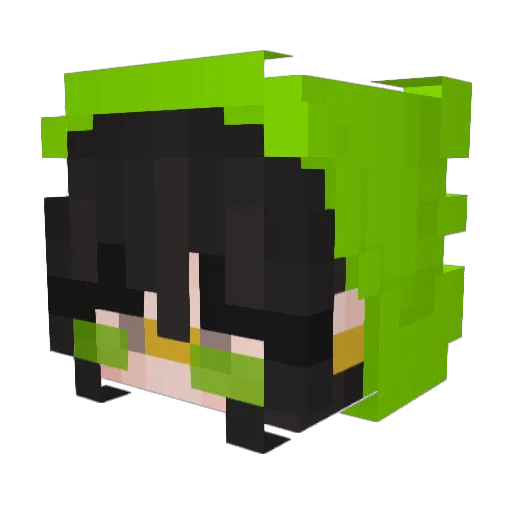 SoftBoom_BoomBoi Minecraft avatar head, 3D render