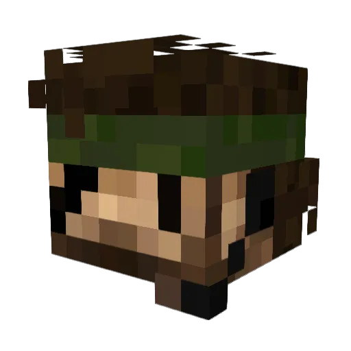 SoftError Minecraft avatar head, 3D render