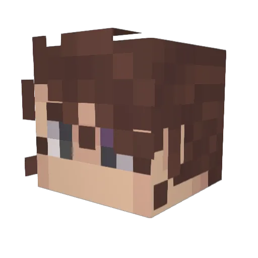 SoftLaments Minecraft avatar head, 3D render