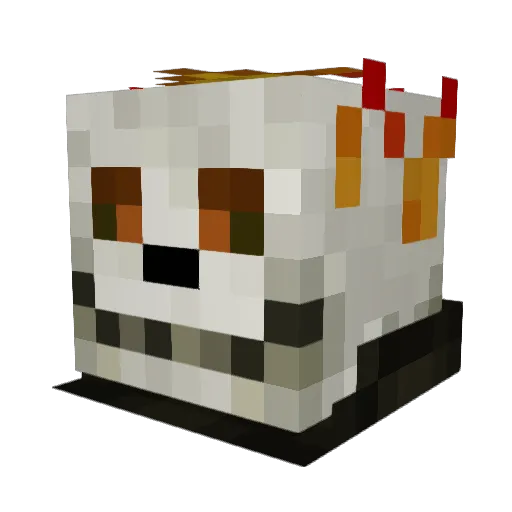 SoftMilk Minecraft avatar head, 3D render