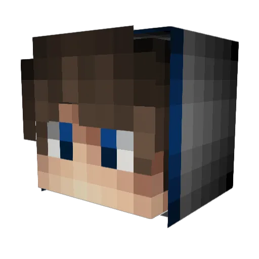 SoftShellCrabb Minecraft avatar head, 3D render