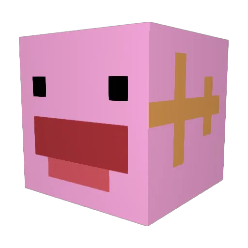 SoftSlipperyEel_ Minecraft avatar head, 3D render