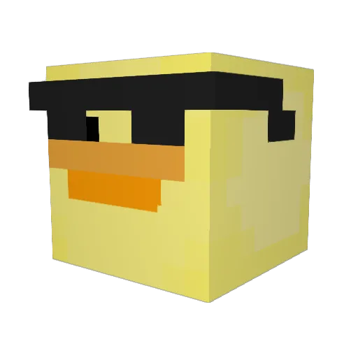 Soft_Lobster Minecraft avatar head, 3D render