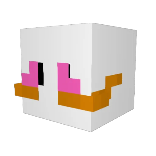 Soft_Marshmallow Minecraft avatar head, 3D render