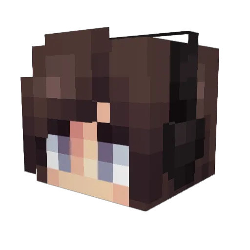 Softangel13 Minecraft avatar head, 3D render