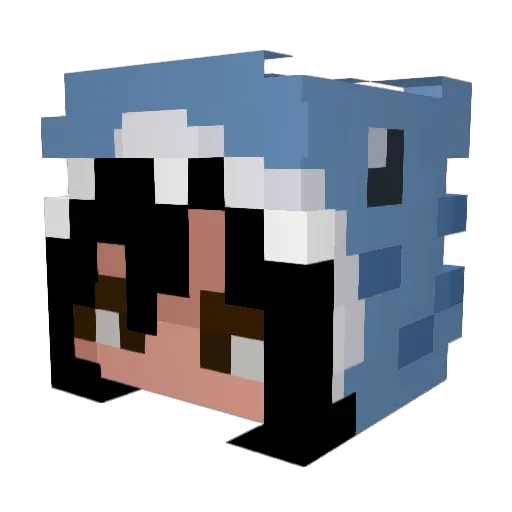 SoftballPro44 Minecraft avatar head, 3D render
