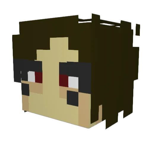 SoftestServe Minecraft avatar head, 3D render
