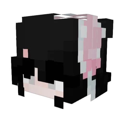 SoftlyKissed Minecraft avatar head, 3D render