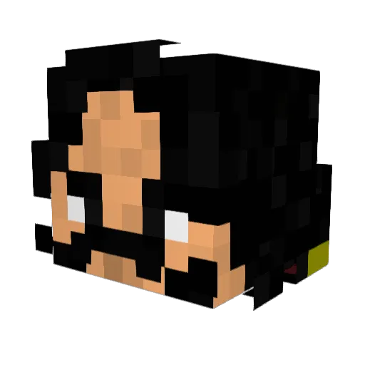 Softo22 Minecraft avatar head, 3D render