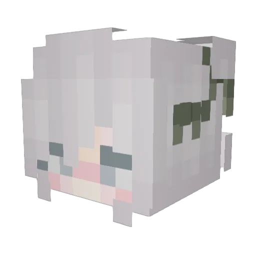 SoftyBaby Minecraft avatar head, 3D render