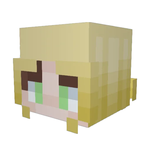 Sofx002 Minecraft avatar head, 3D render