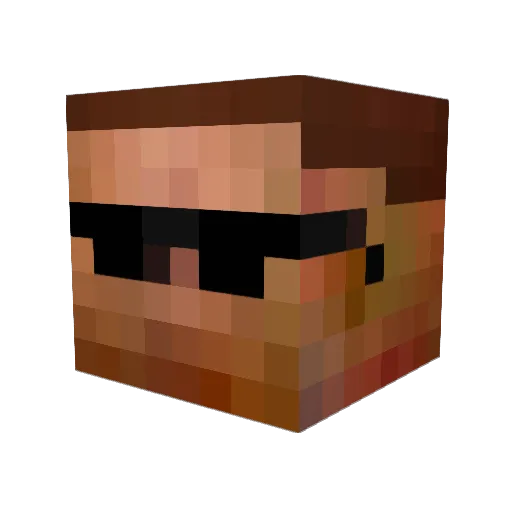 Sog92 Minecraft avatar head, 3D render