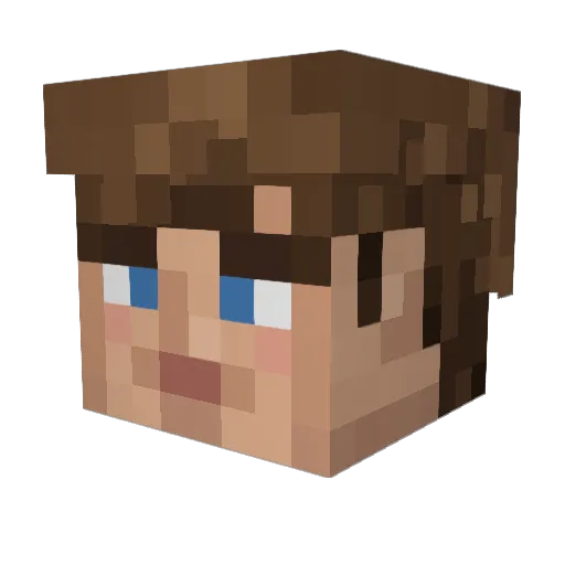 Sogares Minecraft avatar head, 3D render