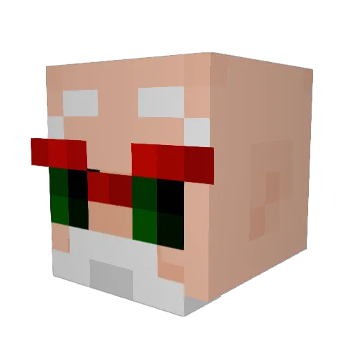 Sogeeking Minecraft avatar head, 3D render
