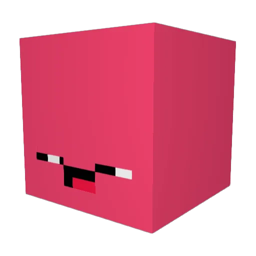 Sogged Minecraft avatar head, 3D render