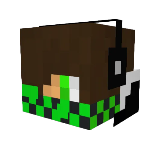 SoggyBloon Minecraft avatar head, 3D render