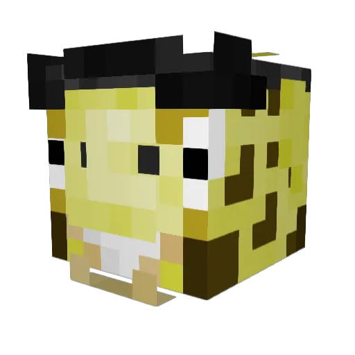 SoggyBoxV Minecraft avatar head, 3D render