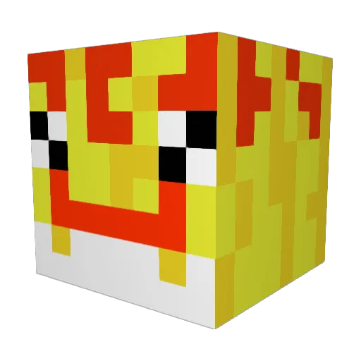 SoggyChip2447 Minecraft avatar head, 3D render