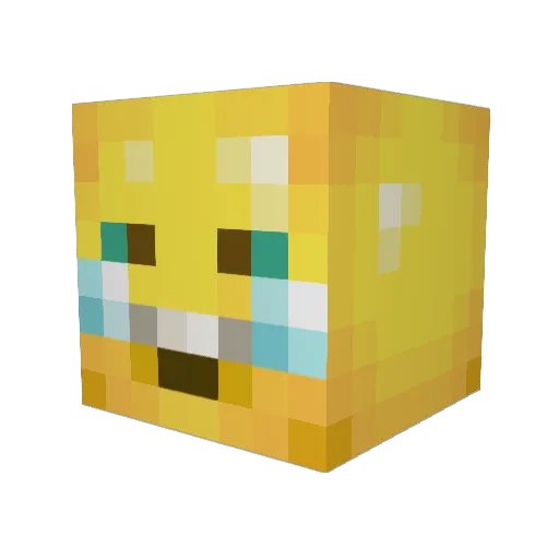 SoggyChipss Minecraft avatar head, 3D render