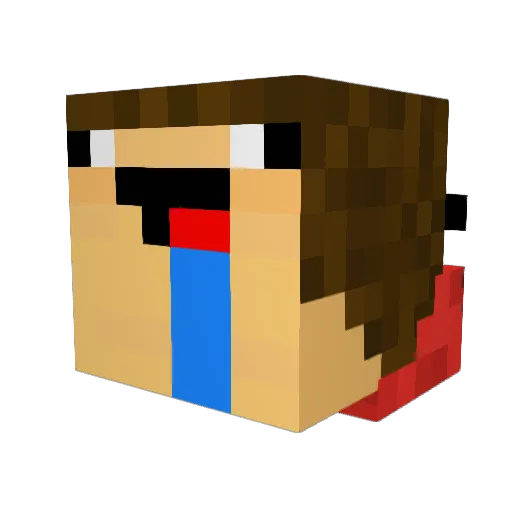 SoggyMuffin24 Minecraft avatar head, 3D render
