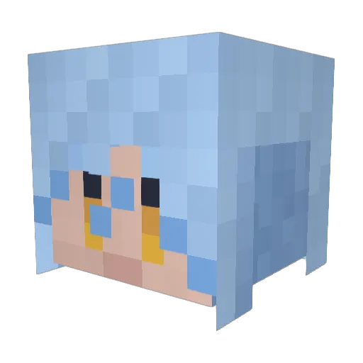 SoggyPruneZ Minecraft avatar head, 3D render