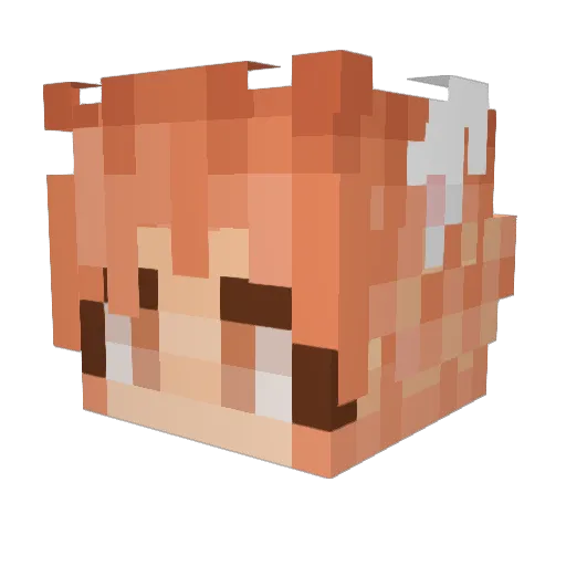 Soggyhamlet Minecraft avatar head, 3D render