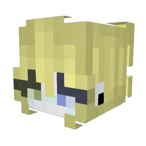Sohlynn Minecraft avatar head, 3D render