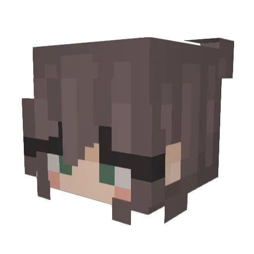 Sohornyy Minecraft avatar head, 3D render