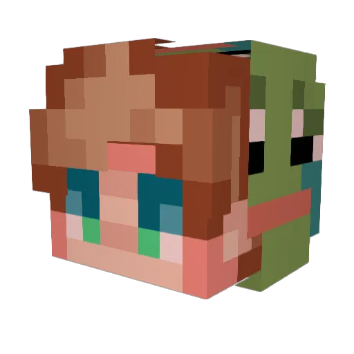 SohumPadhi Minecraft avatar head, 3D render