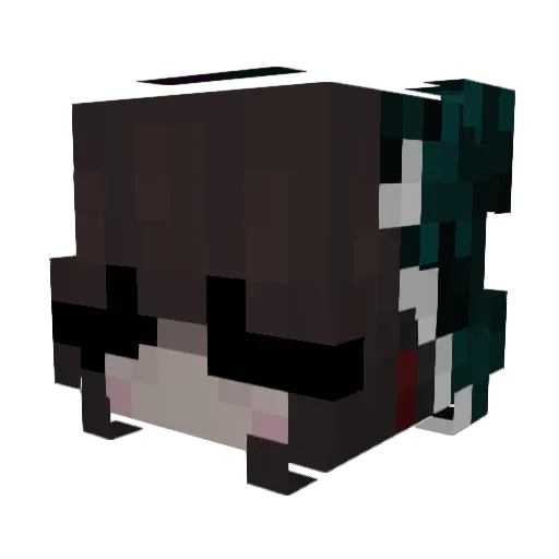 Sohvixxz Minecraft avatar head, 3D render