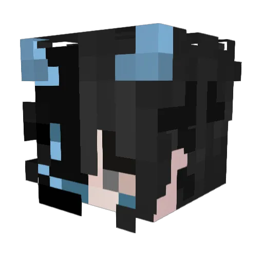 SoiBatman Minecraft avatar head, 3D render