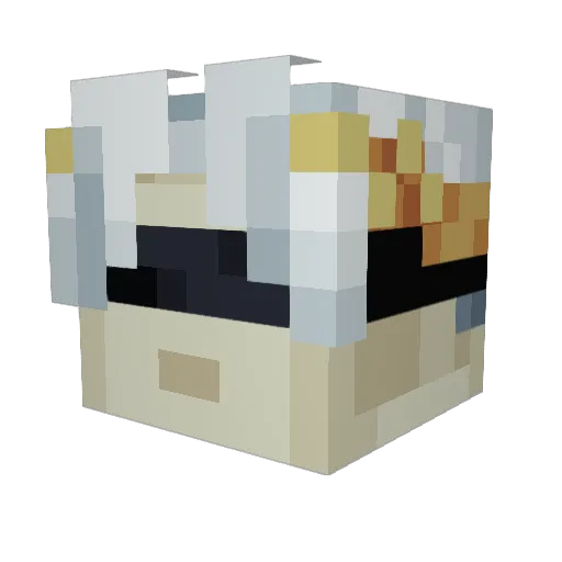 Soika_g Minecraft avatar head, 3D render