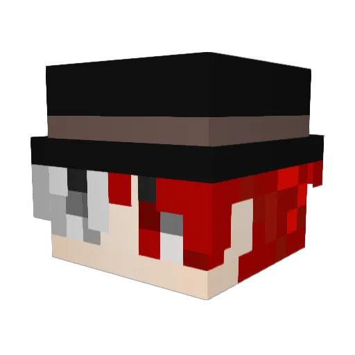 SoilNotDirt Minecraft avatar head, 3D render