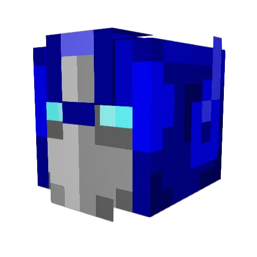 Soily Minecraft avatar head, 3D render