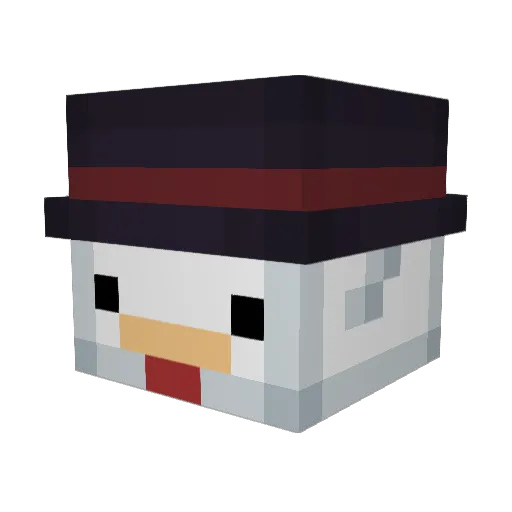 SojaLatte Minecraft avatar head, 3D render