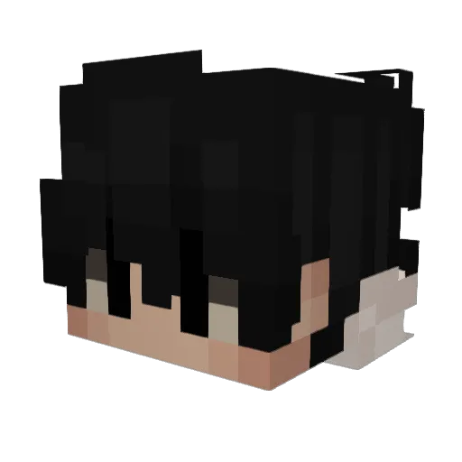 Soja_12 Minecraft avatar head, 3D render