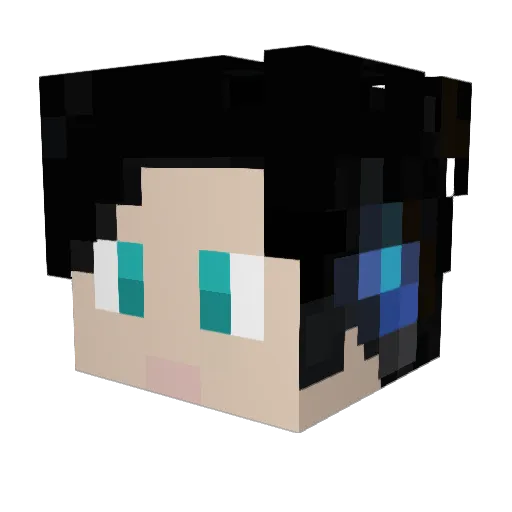 SojinNode Minecraft avatar head, 3D render