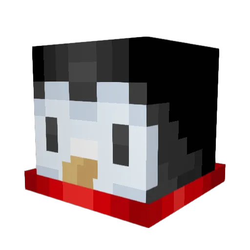 Sojks Minecraft avatar head, 3D render