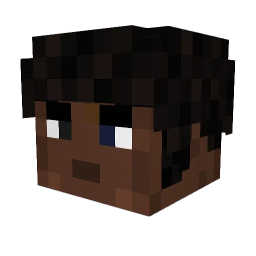 Sojo7x Minecraft avatar head, 3D render