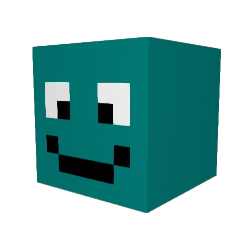 Sojoun Minecraft avatar head, 3D render