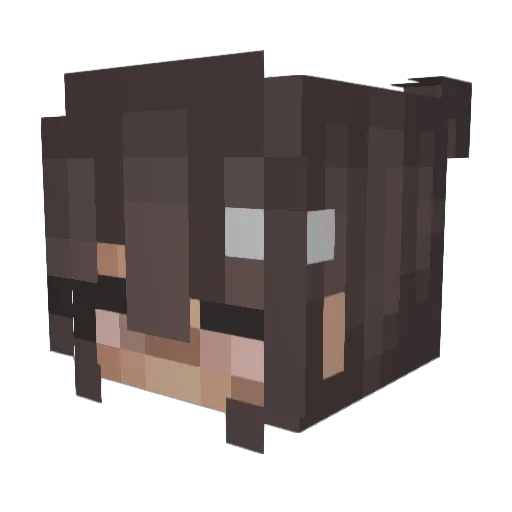 SojuSofia Minecraft avatar head, 3D render